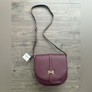 Fossil Emery leather Crossbody Bag with gold hardware